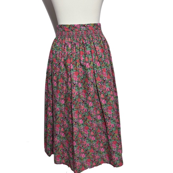 Alpen Trachten Vintage German Floral 100% Cotton Dirndl Skirt Size EU 38/US 2 - Picture 4 of 10
